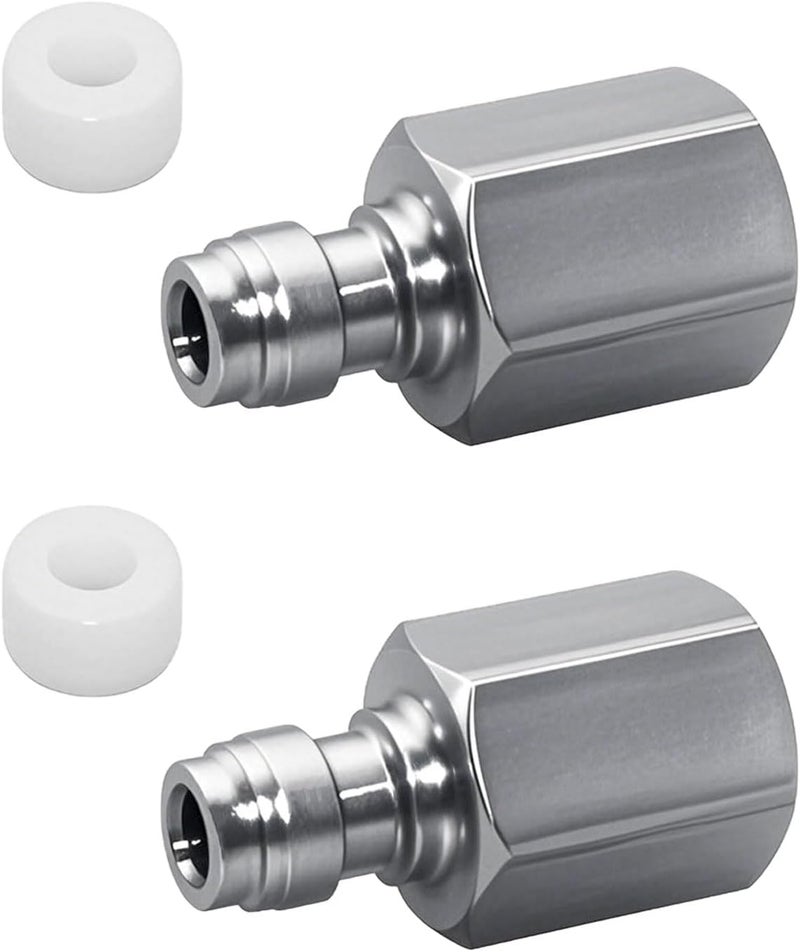 Ebrmeiwo 2Sets 1/8 Inch BSPP Female Quick-Disconnect Plug Kits with Seals, Air Tool Fitting Connector for Paintball - Image 1